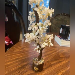 New Clear Quartz Gemstone Tree - Healing Crystals and Stones for Positive Energy